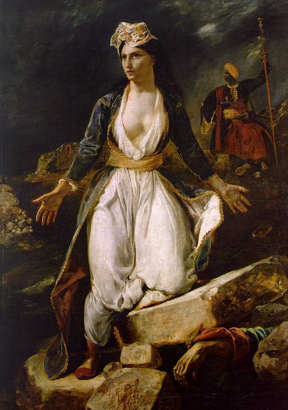 greece on the ruins of missolonghi 欧仁