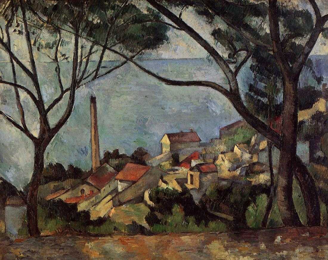 易呗网 - the sea at lestaque br>保罗·塞尚 (cezanne, paul)
