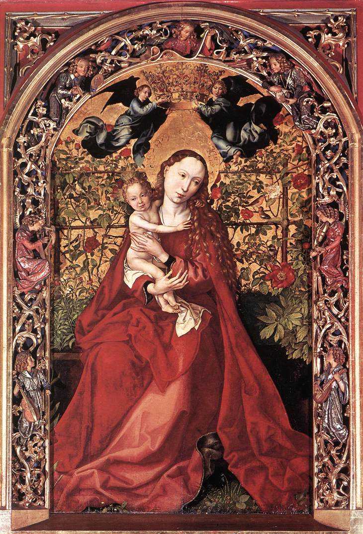 易呗网 - madonna of the rose bush br>马丁·施恩告尔 (schongauer