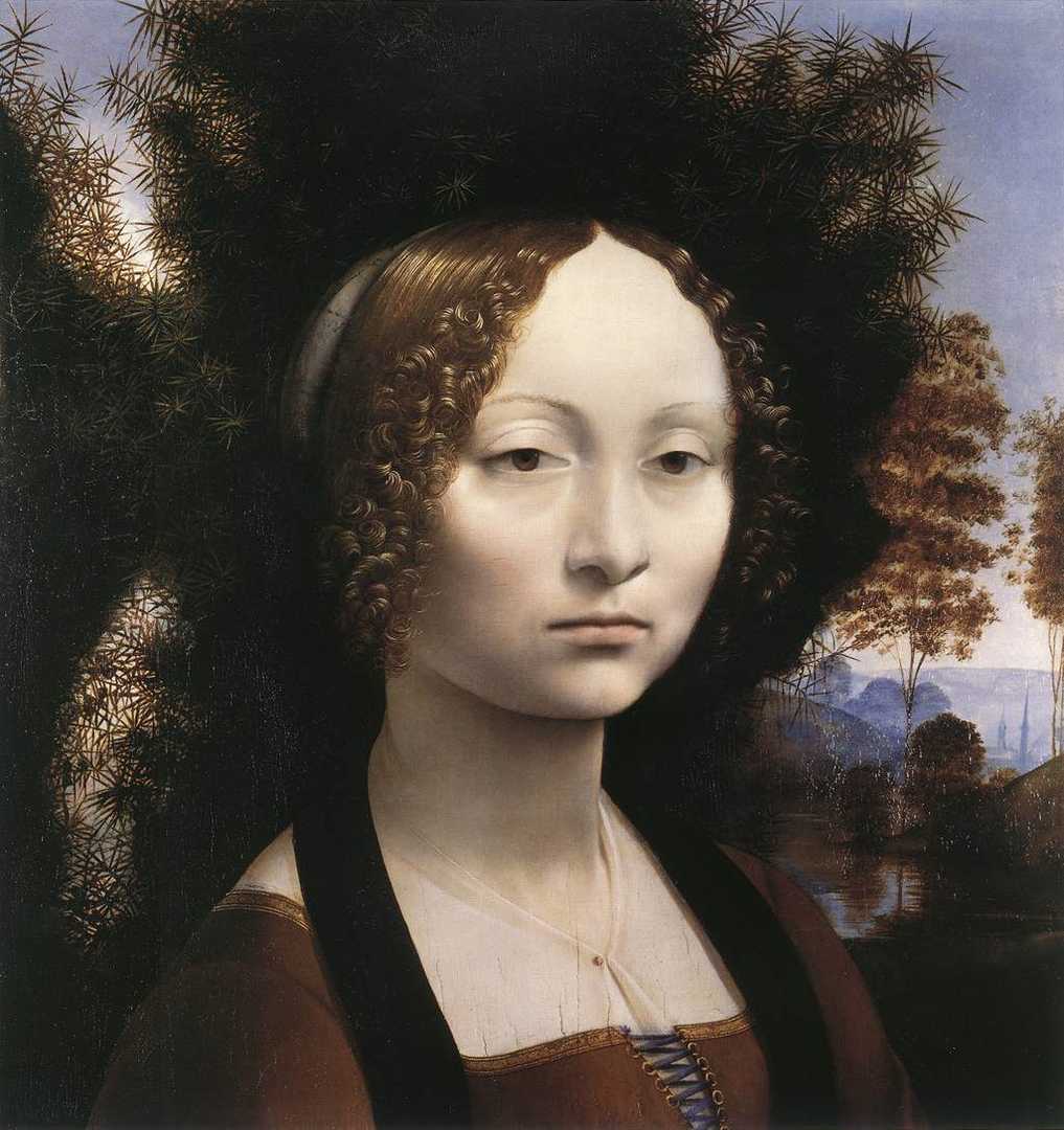 portrait of ginevra de benci 达·芬奇 (leonardo da vinci)